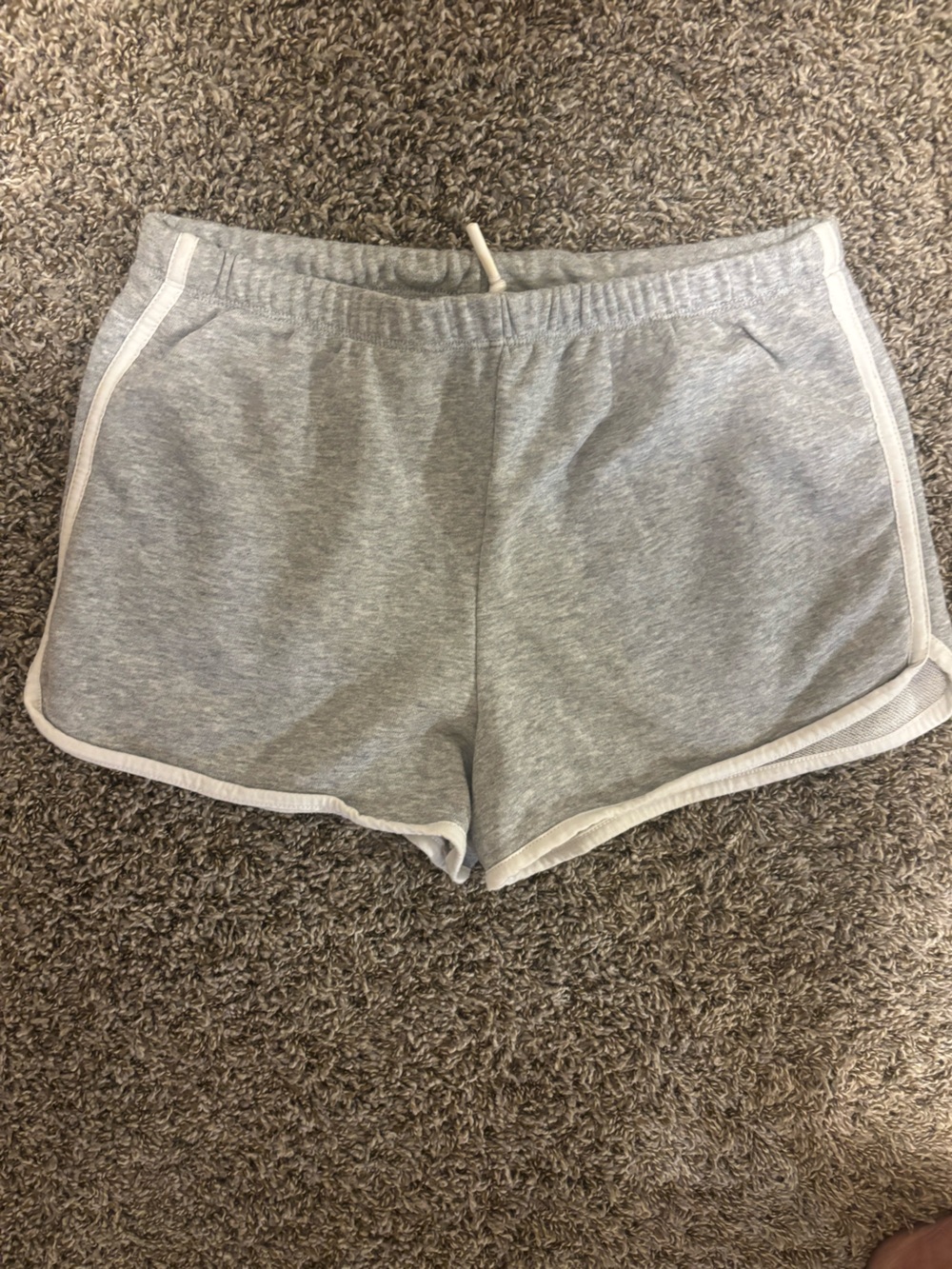 Women’s Grey Athletic Lounge Shorts - Soft Drawstring Waist